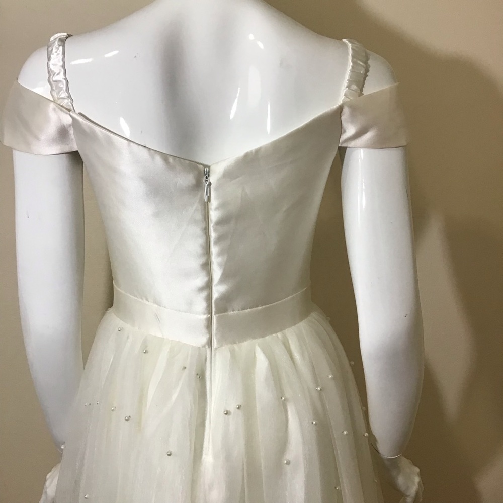 B Darlin pearl tulle skirt formal gown dress - Picture 5 of 6